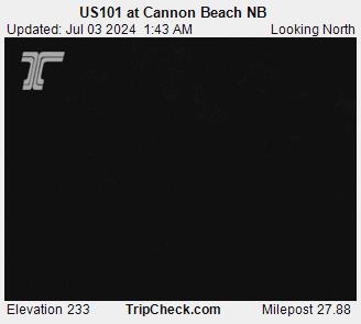 Traffic Cam US 101 at Cannon Beach NB